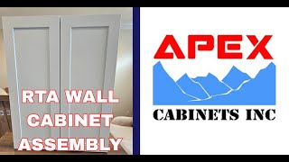 APEX RTA Wall CABINET WITH ONLY A SCREW DRIVER.