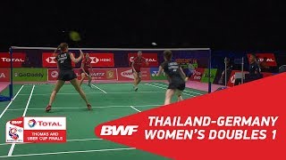 Uber Cup | WD1 | KITITHARAKUL/PRAJONGJAI (THA) vs HERTTRICH/NELTE (GER) | BWF 2018