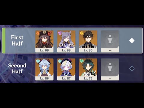 2.1 Spiral Abyss, Liyue 5★ Team - (Floor 12, 9 Stars)