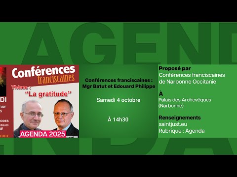 Agenda du 29 septembre 2025