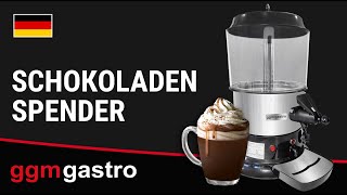 Kakaodispenser für heiße Schokolade - 9 Liter - 1,1 kW Schwarz/Silber