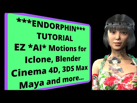 Iclone Blender 3D 😉SUPER EZ ENDORPHIN! TUTORIAL *AI* Complex Motions for Iclone Blender C4D 3ds Max
