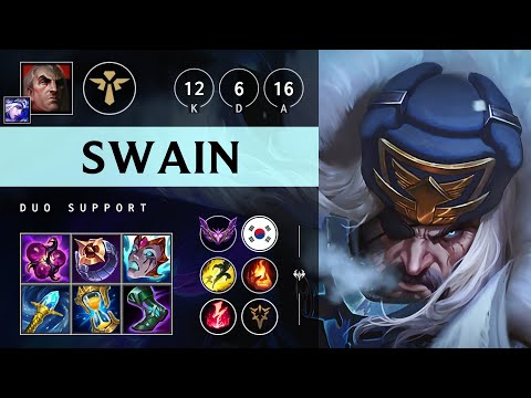 Swain Support vs Heimerdinger: Godlike - KR Master Patch 14.19
