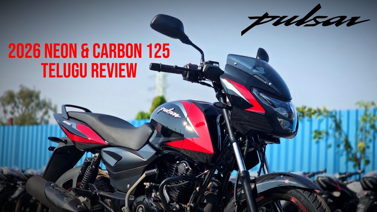 2026 Bajaj Pulsar 125 Neon & Carbon Single Seat Review TELUGU