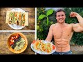 VEGAN FULL DAY OF EATING ON A BULK + BACK WORKOUT (HIGH PROTEIN)