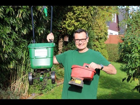 Wolf garten Handstreuer | Rasen Tellerstreuer | Einhell Handstreuer | Streuwagen Test - NewWonder555