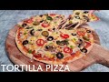 Pizza Tortilla Pizza Veggie Pizza Veg Pizza Recipe