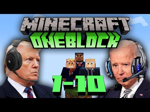 Presidents Universe - US Presidents Play Minecraft One Block 1-10