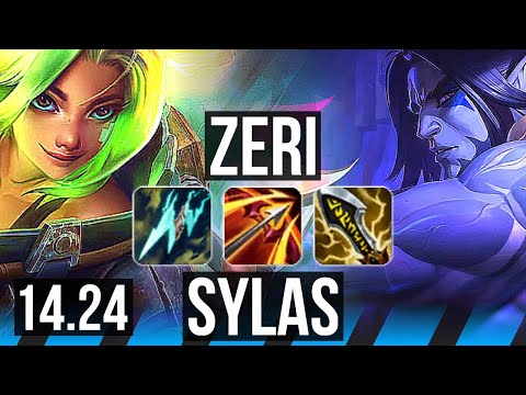 ZERI vs SYLAS (MID) | Legendary, 17/3/6 | KR Diamond | 14.24