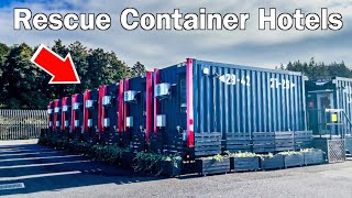 Accommodation in Rescue Container Hotels that Can be Mobilised in the Event of a Disaster.