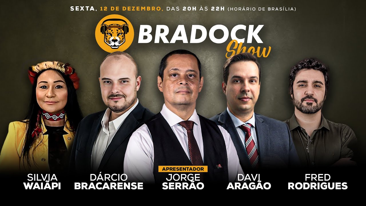 Bradock Show 12/12/25 - Serrão, Dárcio Bracarense, Davi Aragão, Silvia Waiãpi e Fred Rodrigues