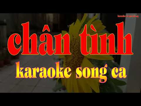 chân tình karaoke song ca