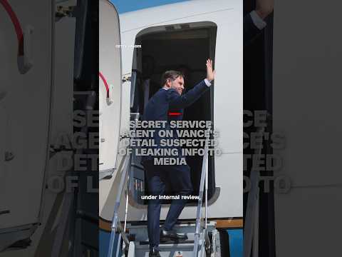 Secret Service agent on Vance's detail suspected of leaking info
