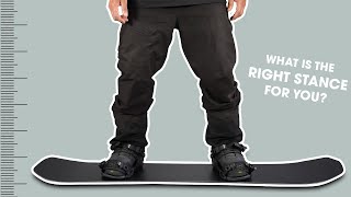 WHAT IS THE RIGHT SNOWBOARD STANCE FOR YOU?