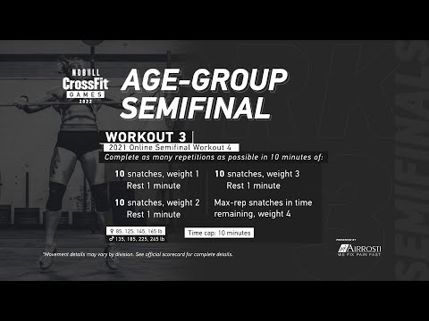 Workout 3 — 2022 Age-Group Semifinal