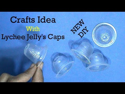 লিচু জেলির ক্যাপ দিয়ে দারুন আইডিয়া | Lychee Jelly's Caps Crafts | Best Out of Waste | #RS crafts Video
