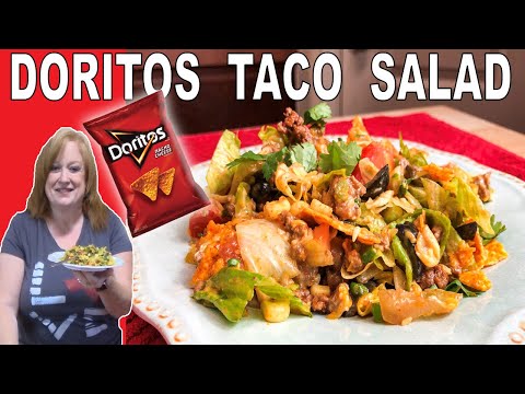 TACO SALAD WITH DORITOS | Easy Lunch or Dinner Salad