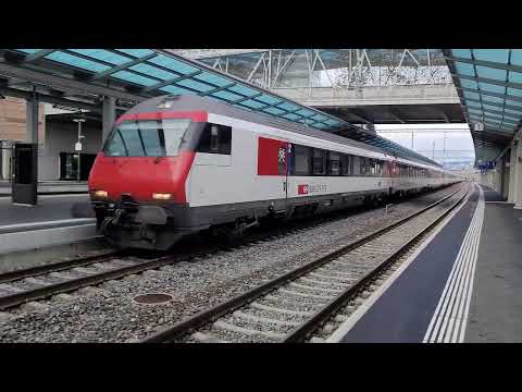 SBB CFF FFS IR90 | IR1815 Geneve Aeroport - Brig sprinteaza prin statia Renens