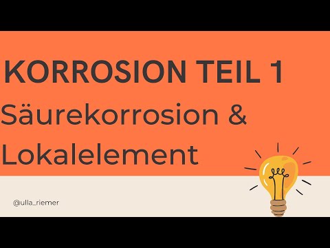 Corrosion Part 1: Acid corrosion and local galvanic cell