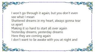 Bonnie Tyler - Yesterday Dreams Lyrics