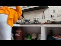 Indian Aunty Cleaning Kitchen