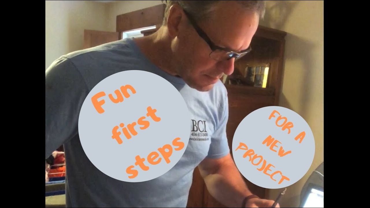 The fun first steps of a new project.