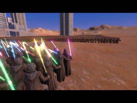 10000 Laser Knights Vs 10000 Golden Knights - Ultimate Epic Battle Simulator