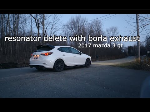 Mazda 3 Resonator delete + Borla exhaust