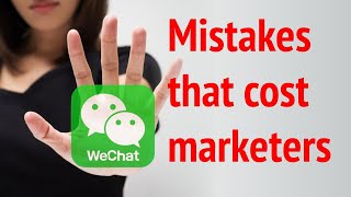 WeChat Marketing | 5 biggest mistakes |  Digital marketing in china