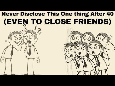 NEVER Disclose THIS To Anyone If You Are Above 40