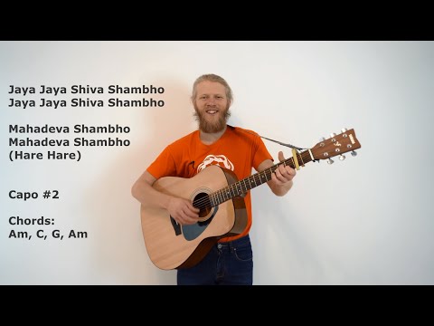 Learn Kirtan - Jaya Jaya Shiva Shambho Guitar Lesson - Chords with Lyrics - Shiva Mantra Tutorial