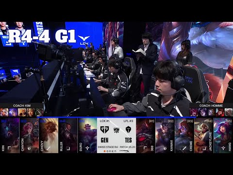 GEN vs TES - Game 1 | Day 7 LoL Worlds 2025 Swiss Stage | Gen.G vs Top Esports G1 full