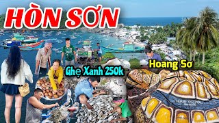 Khám phá Hòn Sơn 2026 - Lưới ghẹ, tôm tích, mực bán ngay tại bờ.