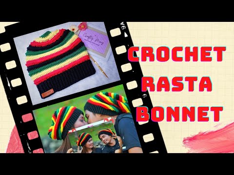 CROCHET RASTA BONNET Tutorial | Slouchy Bonnet | All Sizes