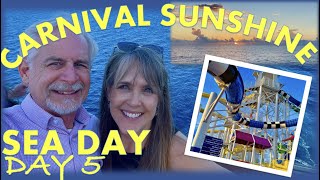 Carnival Sunshine Day 5 | Sunrise | Waterpark | Ropes Course | Daily Program