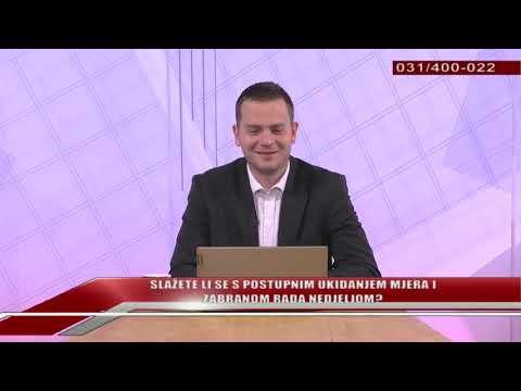 TV REPLIKA 27.04.2020. - SLAŽETE LI SE S POSTUPNIM UKIDANJEM I ZABRANOM RADA NEDJELJOM?MJERA I