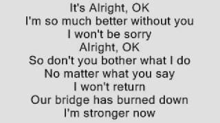 Ashley Tisdale - It&#39;s Alright, It&#39;s OK [ with Lyircs ]