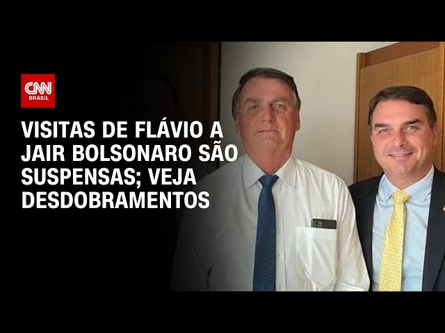 Moraes suspende visita de Flávio a Jair Bolsonaro por 90 dias; veja desdobramentos