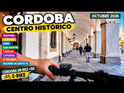 Córdoba en Bici +50 Centro, peatonal, la barra, Lima, San Martín, Cabildo, Catedral, 27 de Abril,