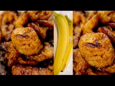 FRITURE DE BANANE:Comment Réaliser La Friture De Banane Dessert 