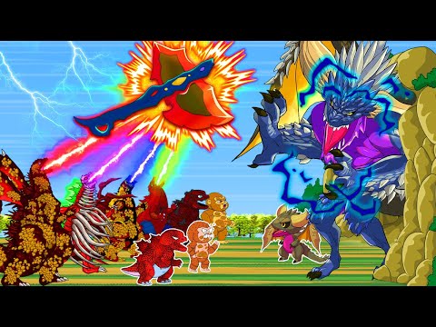 The Battle Against Digestive System - FUNNY CARTOON Rescue SHIN GODZILLA EARTH From GODZILLA & KONG