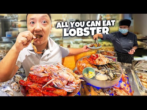 World's MOST "Over The Top Buffet"?! All you can eat LOBSTER & “Exotic Meat” Buffet in New Zealand