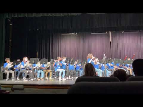 All Birdville Middle School Honor Band performing: Strength and honor