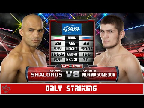 Khabib Nurmagomedov vs Kamal Shalorus but it's only striking... | MMA GOATS