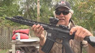 Umarex AER 16 electric BB rifle with Feyachi Red Dot