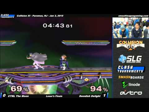 Collision XI - CTRL The Moon vs Swedish Delight - Losers Finals - SSBM