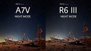 Sony A7V VS Canon EOS R6 III | NIGHT MODE | Camera Test 