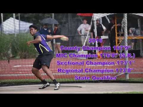 Pompey Coleman School discus record