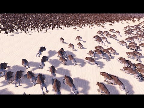 8.000 CAVALRY CHARGE vs 2.000 CAVE HOUNDS | Ultimate Epic Battle Simulator