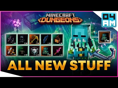 04AM - EVERYTHING You Need to Know - Hidden Depths DLC (New Items, Mobs & More) in Minecraft Dungeons